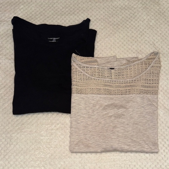 Lane Bryant Tops - 🤍🖤 Lane Bryant Plus Size Top Bundle – Size 18/20 (2 Tops